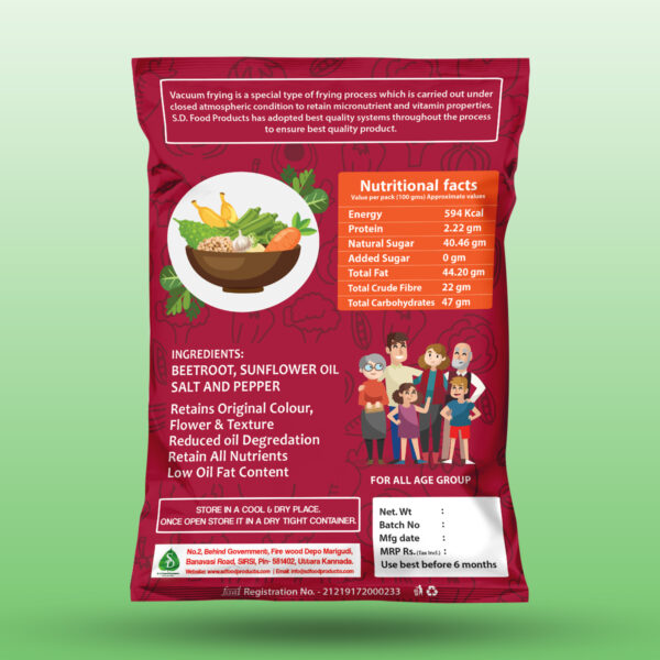 Beetroot Vacuum Fried Chips - Image 4